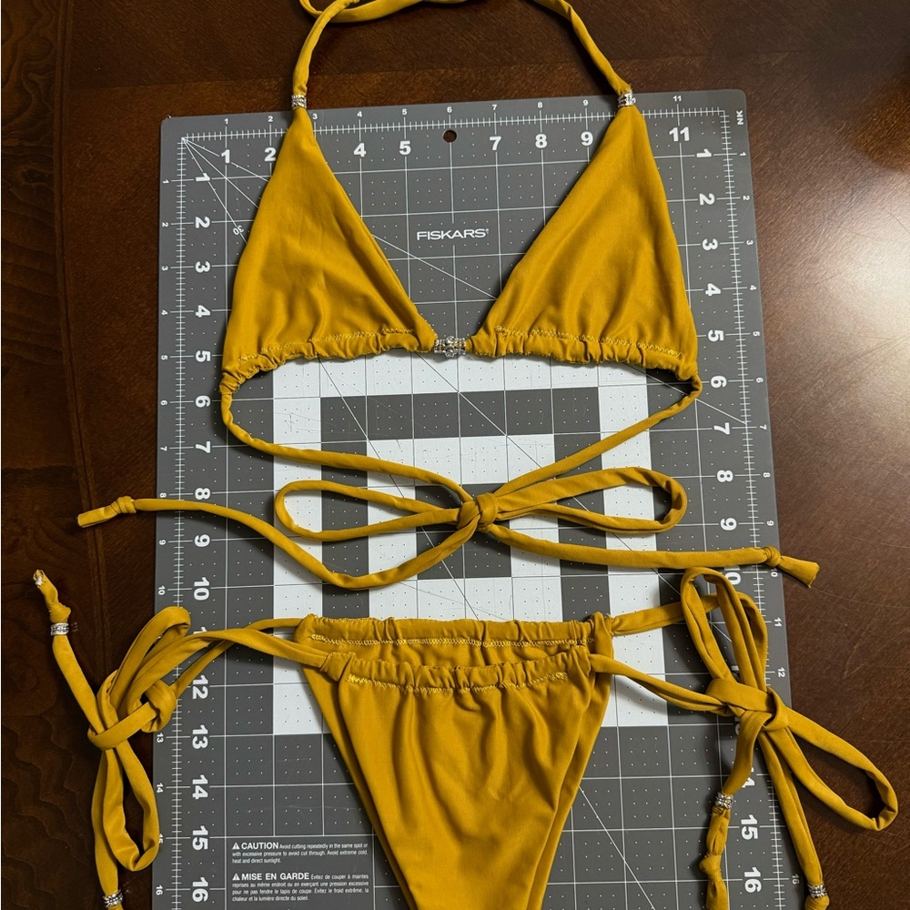 Mustard Yellow Swim Set handmade